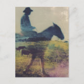 Cowboy Double Exposure ポストカード (正面)