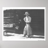 Cowboy eating from a Peter Pan peanutbutter can. ポスター (正面)