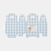 Cowboy First Rodeo Blue Gingham Favor Box フェイバーボックス (折り畳みなし)