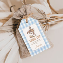 Cowboy First Rodeo Gingham Birthday