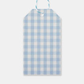 Cowboy First Rodeo Gingham Birthday ギフトタグ (裏面)