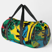 Cowboy Fisherman on Riverbank ダッフルバッグ (右コーナー)