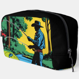 Cowboy Fisherman on Riverbank ドップキット