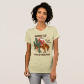 Cowboy Giddy Up Jingle Horse Pick Up Your Feet Tシャツ (正面フル)