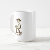 Cowboy Goose On the Loose Funny Western Art コーヒーマグカップ (正面左)