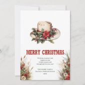 Cowboy Hat Prairie Holiday Greeting Card シーズンカード (正面)