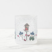 Cowboy Hatsとクリスマス雪だるま フロストグラスマグカップ (中央)