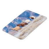 Cowboy Horse Drive on Hideout Ranch マグネット (左側)