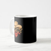 Cowboy Howdy Rope Hat Bandana Western Rodeo Design コーヒーマグカップ (正面左)