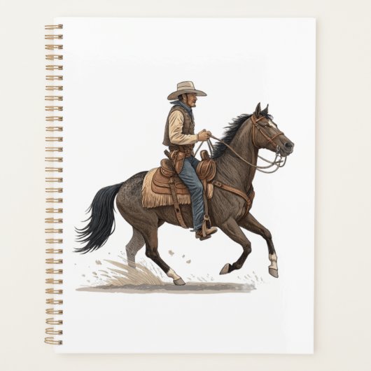 Cowboy On Horse プランナー手帳 (正面)