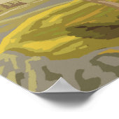 Cowboy on Rado Vintage Travel Poster ポスター (角)