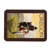 Cowboy on Rado Vintage Travel Poster マグネット (横)