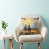 Cowboy Pillow Western Cushion Wild West Pillow クッション (椅子)