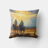 Cowboy Pillow Western Cushion Wild West Pillow クッション (裏面)