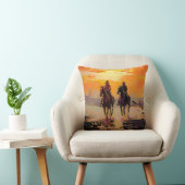 Cowboy Pillow Western Cushion Wild West Pillow クッション (椅子)