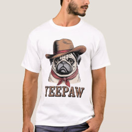 Cowboy Pug Tシャツ