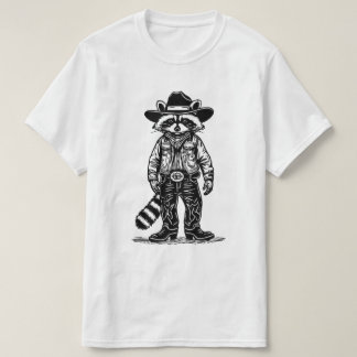 cowboy raccoon tシャツ