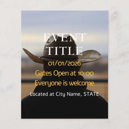 Cowboy Ranch Rural flyer チラシ (正面)