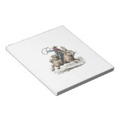 Cowboy Riding Easter Bunny Western Howdy Easter Fu ノートパッド (アングル)