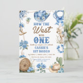 Cowboy Rodeo 1st Birthday How The West Was One 招待状 (スタンド正面)