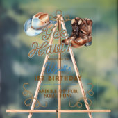 Cowboy Rodeo 1st Birthday Welcome アクリルサイン (ニュートラル)