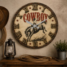 Cowboy Rodeo Western Horse Ranch Farmhouse