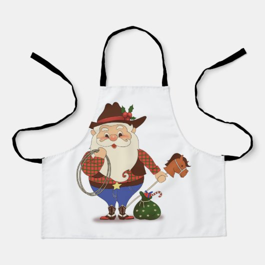 Cowboy Santa Claus エプロン (正面)