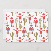 Cowboy Santa Claus Christmas シーズンカード (裏面)