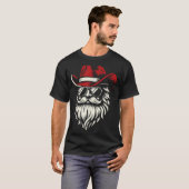 Cowboy Santa Claus Christmas Vintage  Tシャツ (正面フル)