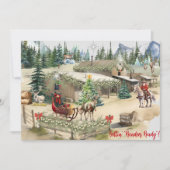 Cowboy Santa Gettin' "Reindeer Ready"クリスマスCa (正面)