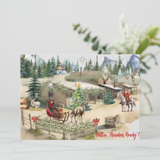 Cowboy Santa Gettin' "Reindeer Ready"クリスマスCa (スタンド正面)