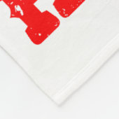 Cowboy Santa Riding Reindeer North Le Rodeo Christ フリースブランケット (角)