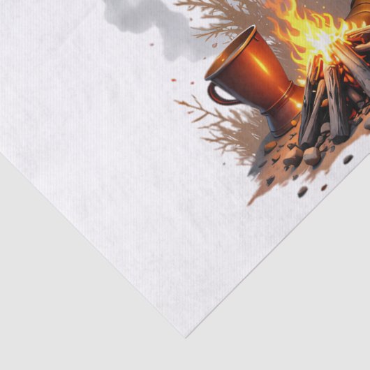 Cowboy Santa: Rustic Campfire Christmas Graphic 薄葉紙 (詳細)