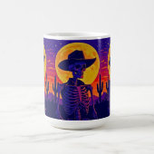 Cowboy Skeleton Under the Desert Moon コーヒーマグカップ (中央)