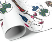 Cowboy Snowmen Christmas ラッピングペーパー (ロールコーナー)