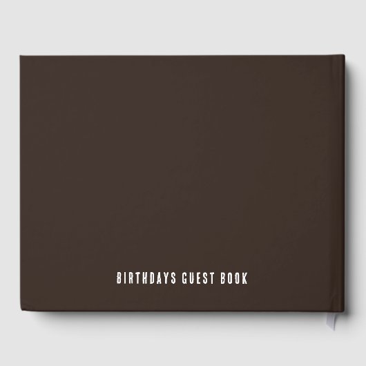 Cowboy themed Birthdays ゲストブック (裏面)