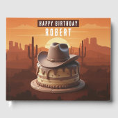 Cowboy themed Birthdays ゲストブック (正面)