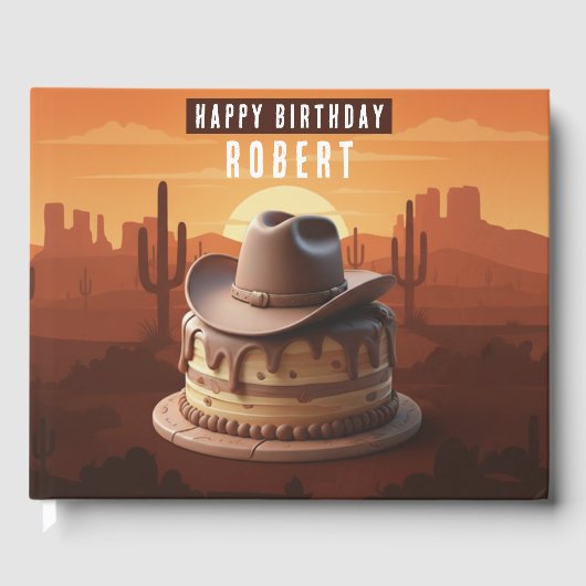 Cowboy themed Birthdays ゲストブック (正面)