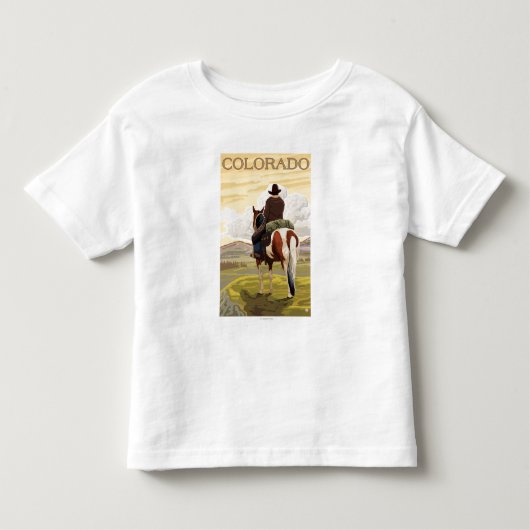 Cowboy (View from Back)コロラド トドラーTシャツ (正面)