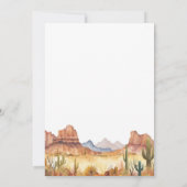 Cowboy Western Birthday Invitation 招待状 (裏面)