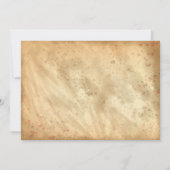 Cowboy Western Birthday Invitation / Wanted Poster 招待状 (裏面)