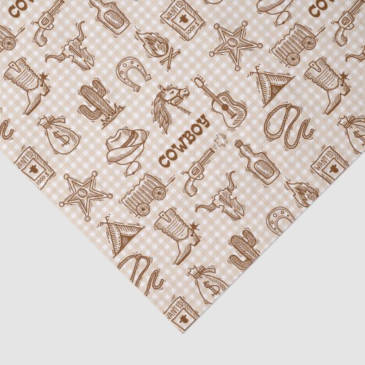 Cowboy Western Decoupage 薄葉紙 (詳細)