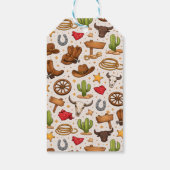 Cowboy Wild West Rodeo Ranch | Rustic Western Baby ギフトタグ (裏面)