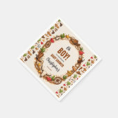 Cowboy Wild West Rodeo Ranch | Rustic Western Baby スタンダードカクテルナプキン (角)