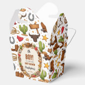 Cowboy Wild West Rodeo Ranch | Rustic Western Baby フェイバーボックス (オープン)