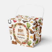 Cowboy Wild West Rodeo Ranch | Rustic Western Baby フェイバーボックス (正面サイド)