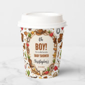 Cowboy Wild West Rodeo Ranch | Rustic Western Baby 紙コップ (正面)