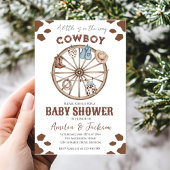 Cowboy Wild West Rodeo Western Boy Baby Shower  招待状