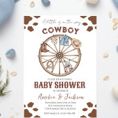 Cowboy Wild West Rodeo Western Boy Baby Shower  招待状