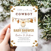 Cowboy Wild West Rodeo Western Boy Baby Shower  招待状